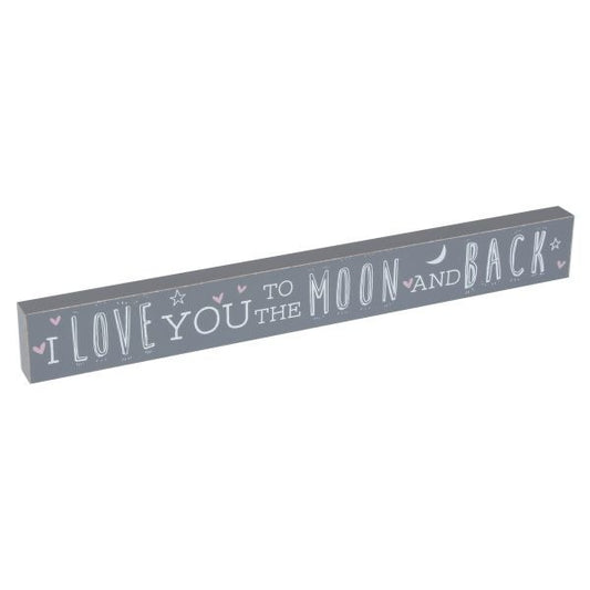 Love Life Plaque - I Love You To The Moon