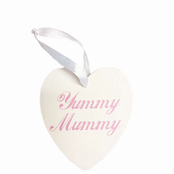 Yummy Mummy Wooden Hanging Heart