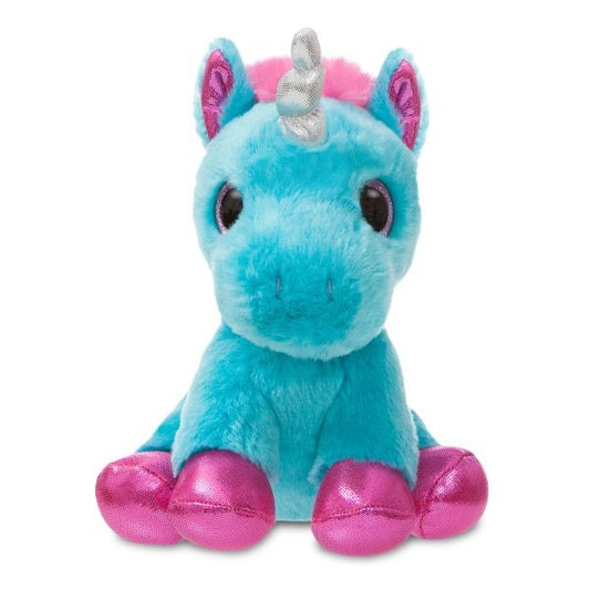 Sparkle Tales Moonbeam Torquoise Unicorn Soft Toy By Aurora