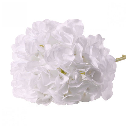 50cm Short Stem Single White Hydrangea