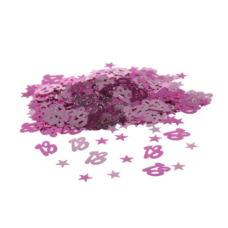 Mini Stars 18 Confetti - Pink