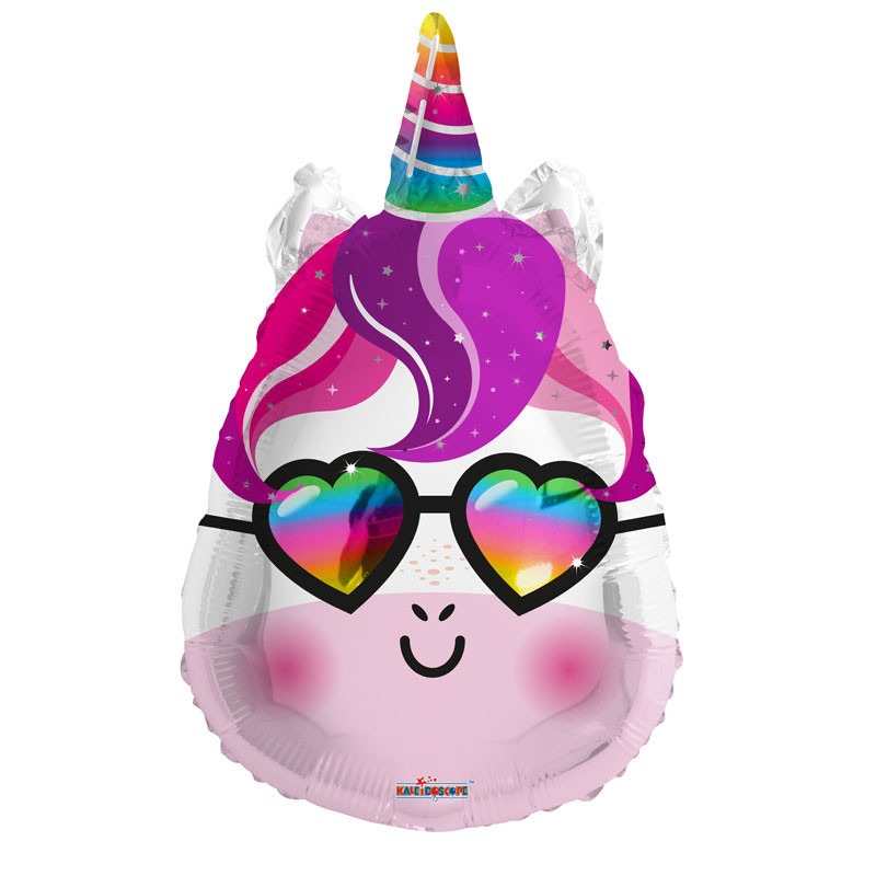 18inch  Unicorn Head Balloon with Shades