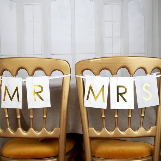 Marble Mr &  Mrs Chair Bunting