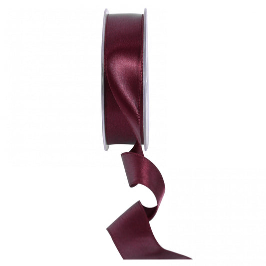 Bordeaux Satin Ribbon 25mm