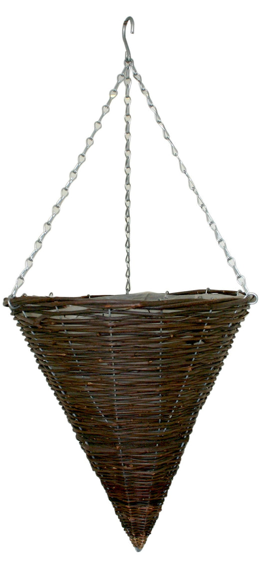 Rattan Cone Hanging Basket (14 inch)