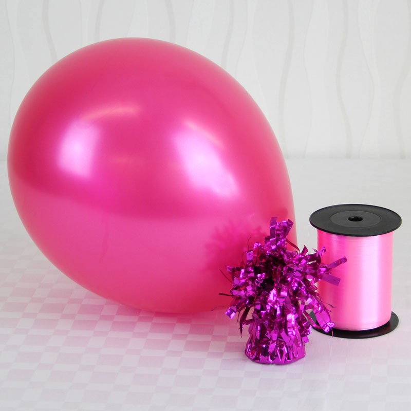 Hot Pink Pearlised Balloons