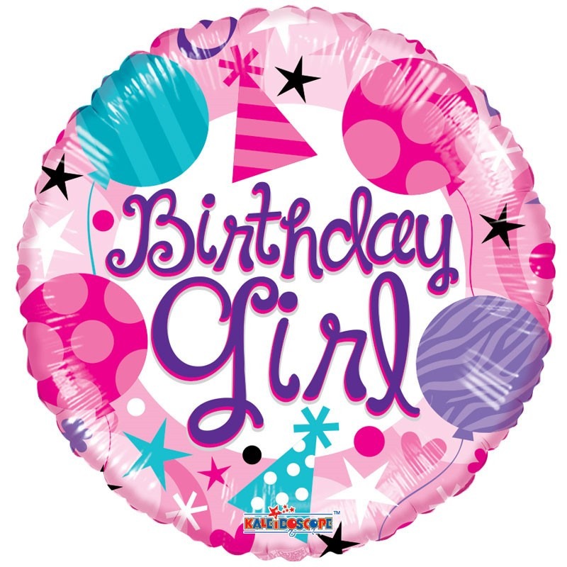 18inch  Birthday Girl Balloon