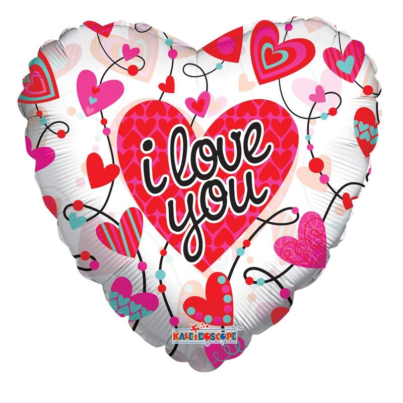 4 inch Inflated Love Heart Balloon with Cup and Stick