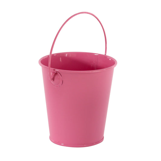 Pink Zinc Drop in Bucket 9cm