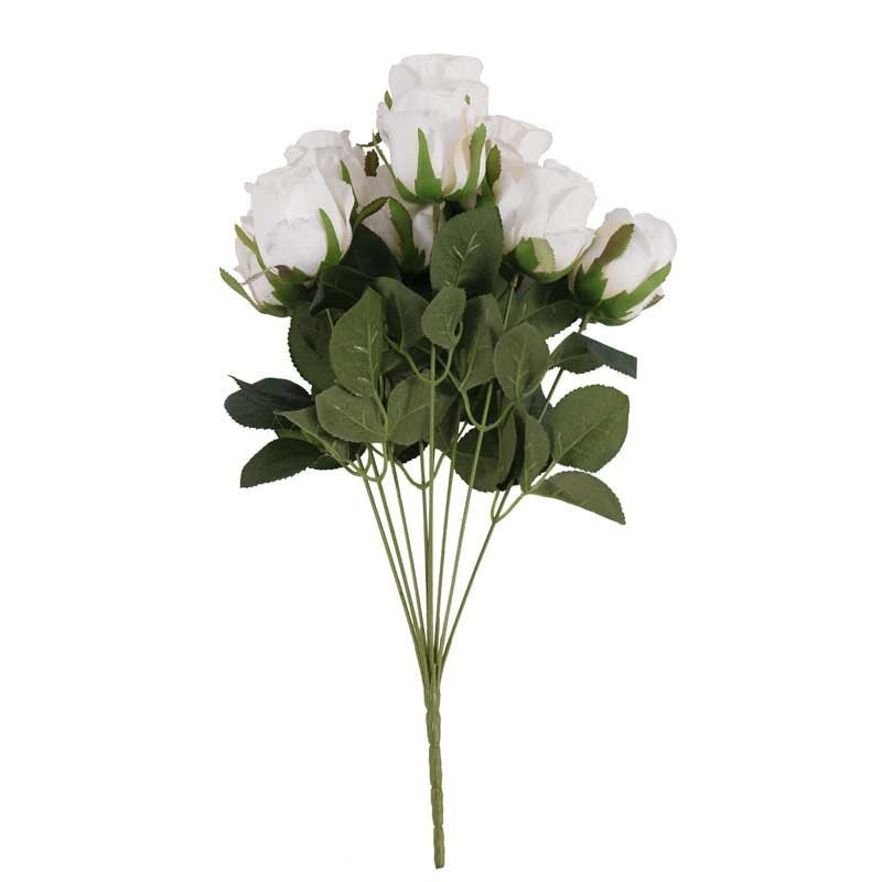 Camelot  Rose Bud White (9 heads)