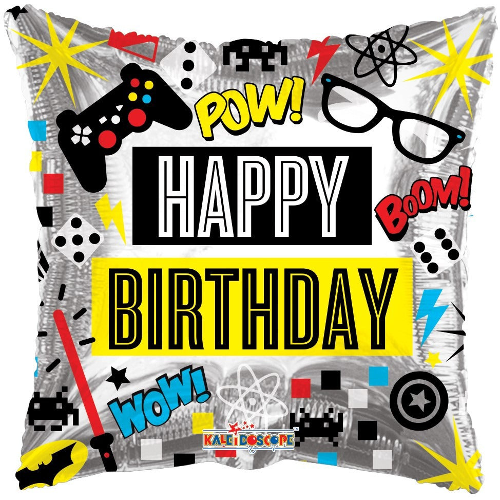 Birthday Computer Games Balloon (18 inch)