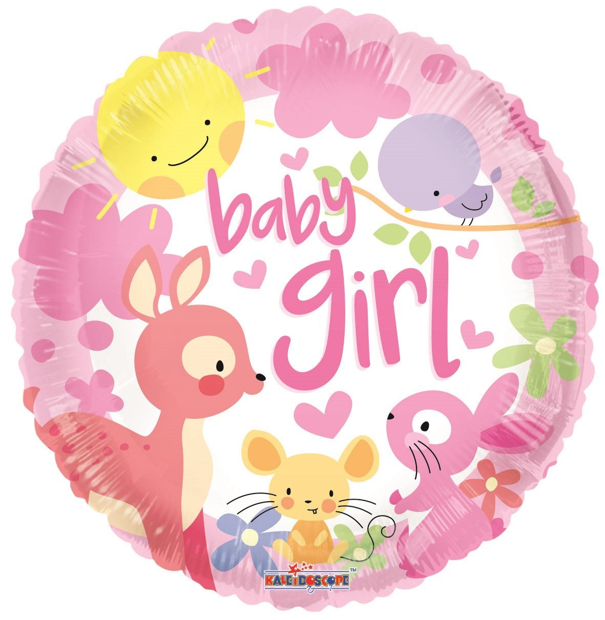 Baby Girl Animals Balloon ( 18 inch)