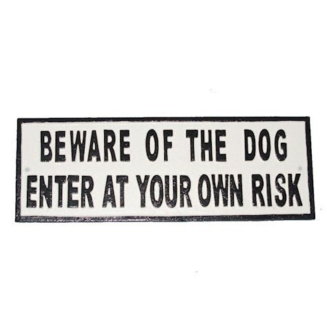 Beware of the Dog Sign