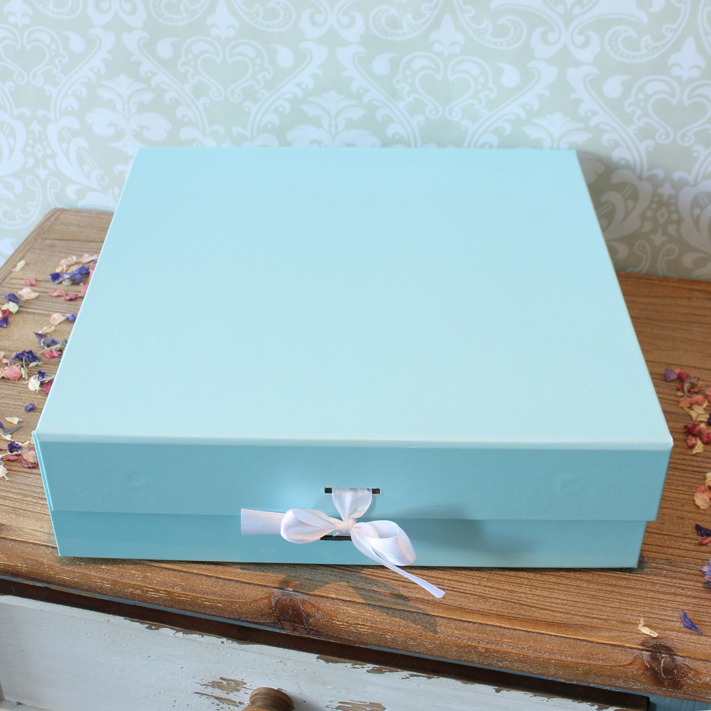 Large Baby Blue Keepsake Box