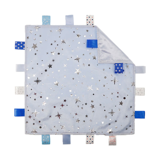 Blue Comforter with Moon & Stars Print