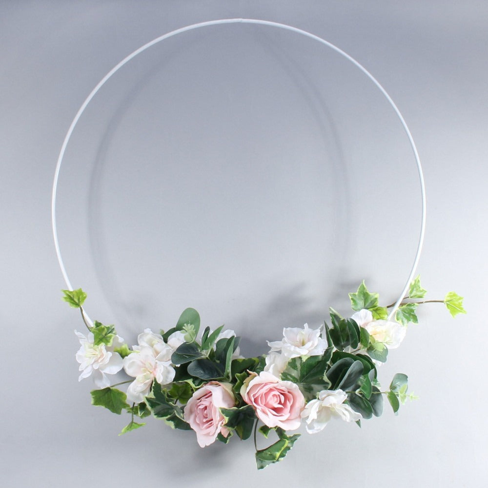 White Flower Hoop (60cm)