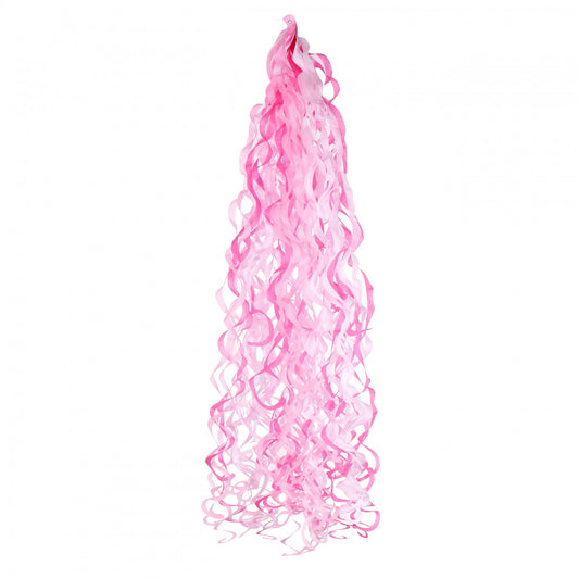 Pink   White Balloon Tassels (For 18 Inch Balloons)