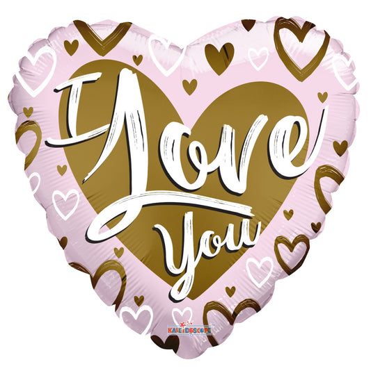 I Love You Matt Gold   Pink Heart Balloon (18 inch)