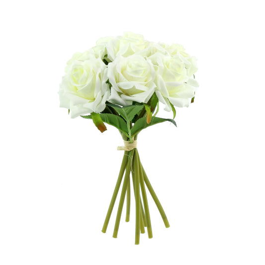 Ivory Arundel Rose Bouquet (26cm)