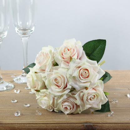 Light Pink Arundel Rose Bouquet (26cm)