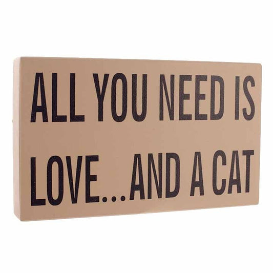 All You Need Is Love...And A Cat Plaque