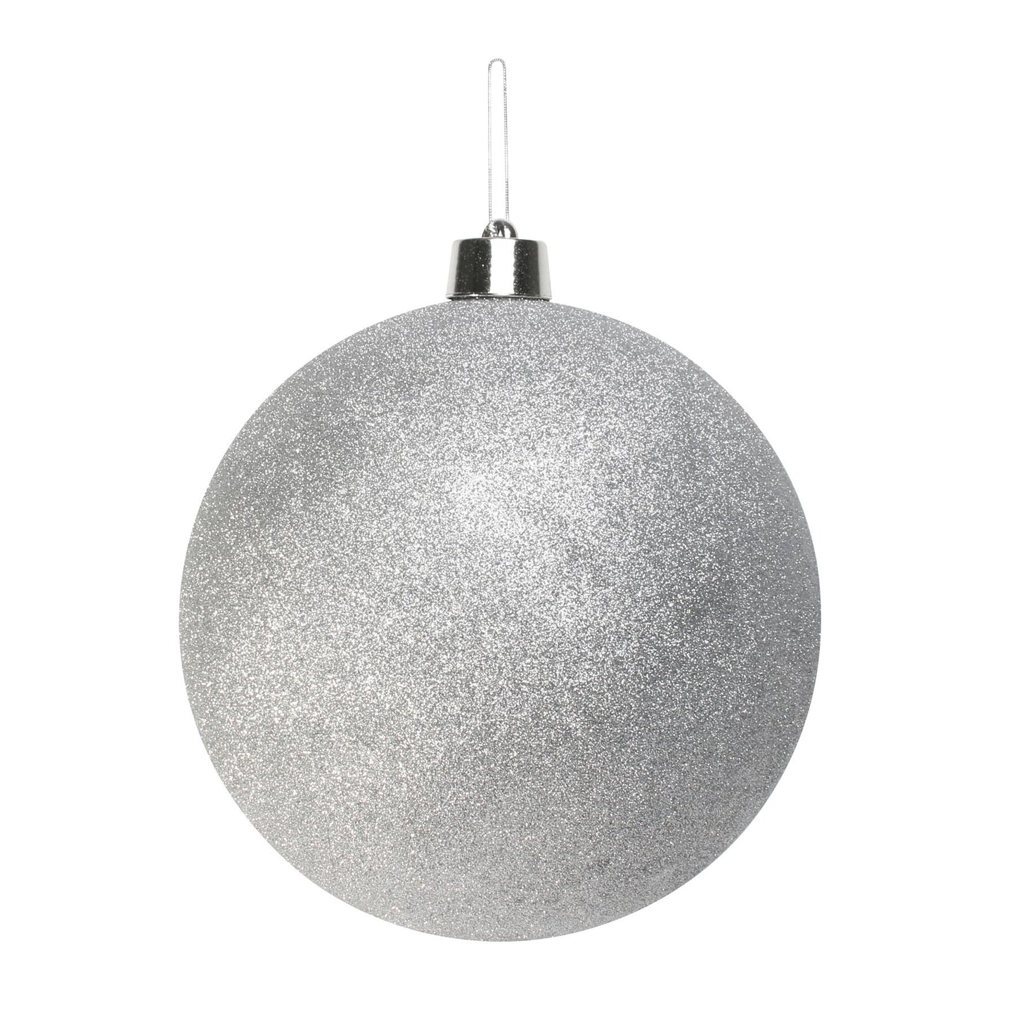 Silver Glitter Shatterproof Bauble (x1) (30cm)