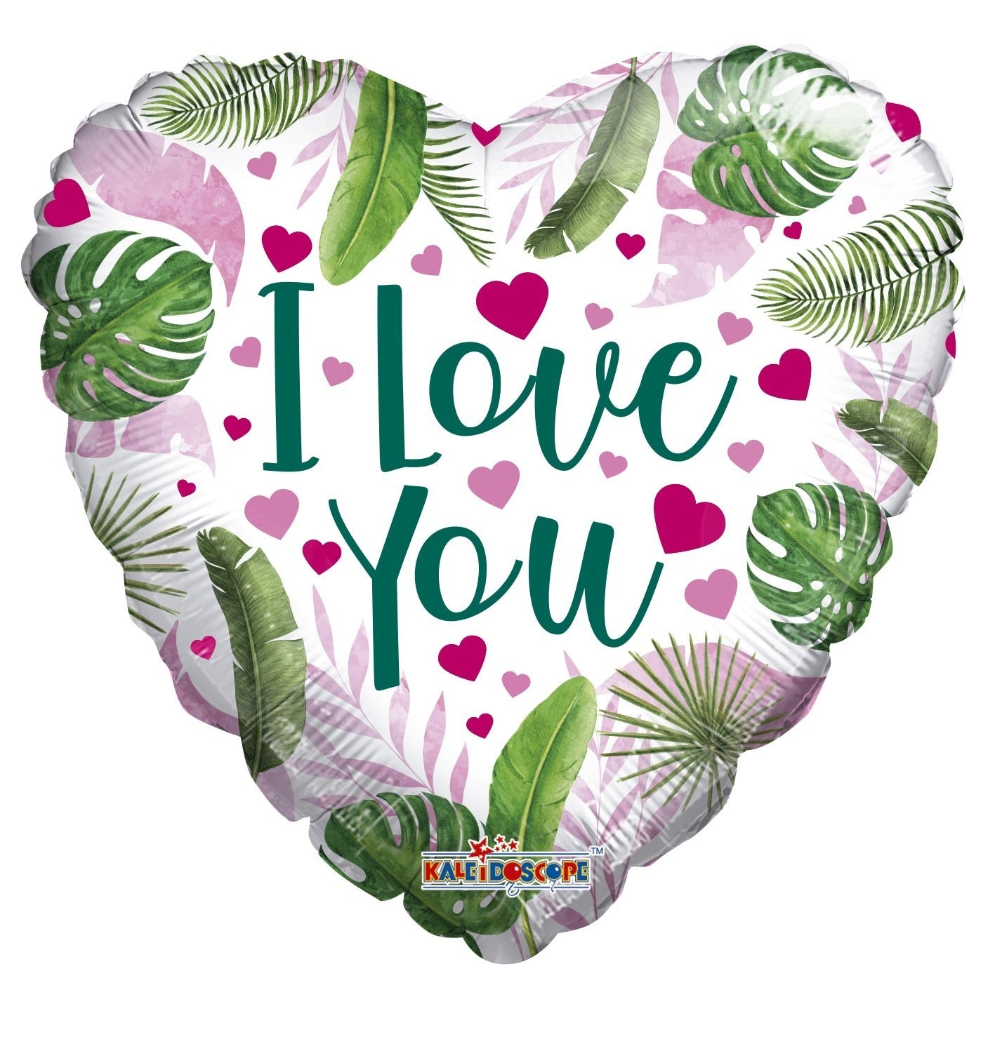 18 inch  ECO ONE Balloon - Love Hearts and Leaves