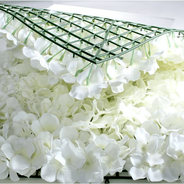 White Hydrangea Flower Wall Bundle (1.6 x 2.4M)