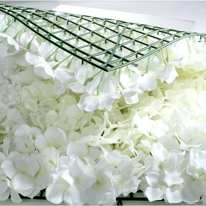 White Hydrangea Flower Wall Bundle (1.6 x 2.4M)