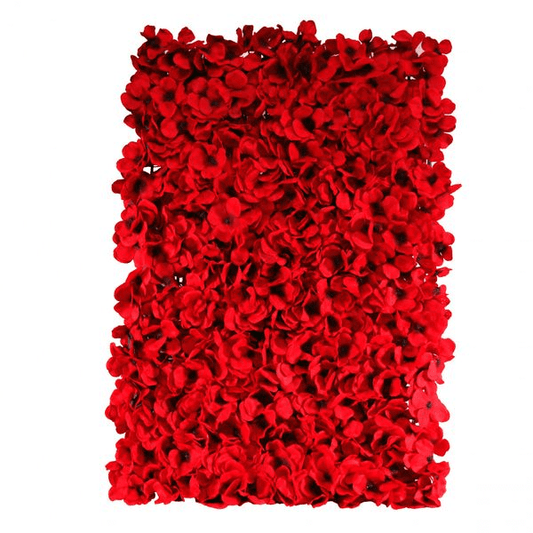 Red Hydrangea Flower Wall Bundle (1.6 x 2.4M)