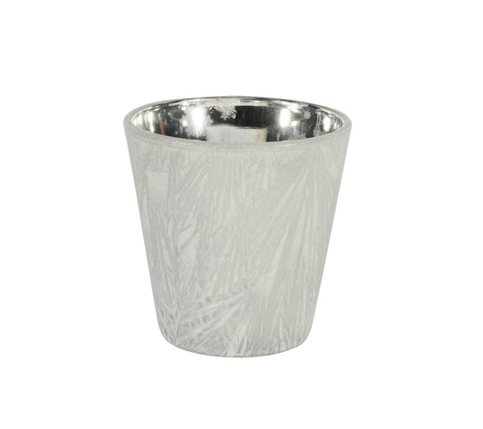 White Frosted Votive Candle Holder (S)