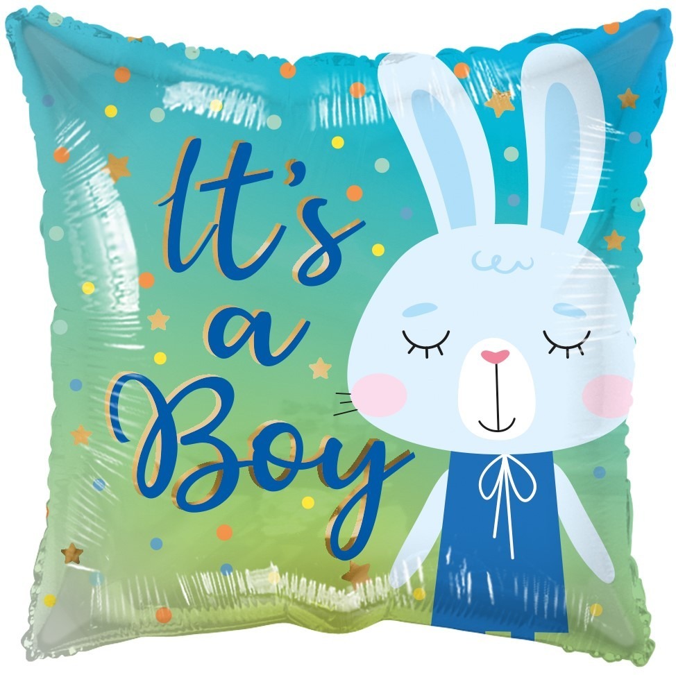 ECO Balloon - Its A Boy Rabbit (18 Inch)