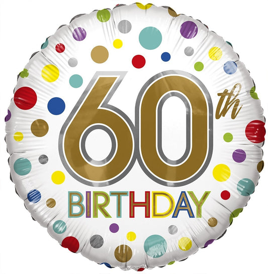 Eco Balloon - Birthday Age 60 (18 Inch)