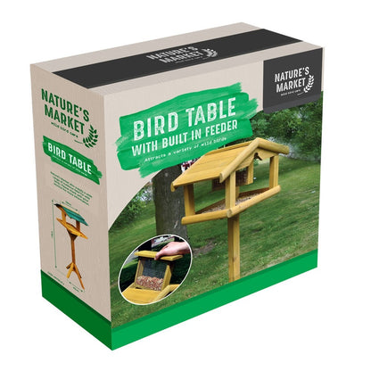 Kingfisher Premium Bird Table with Feeder