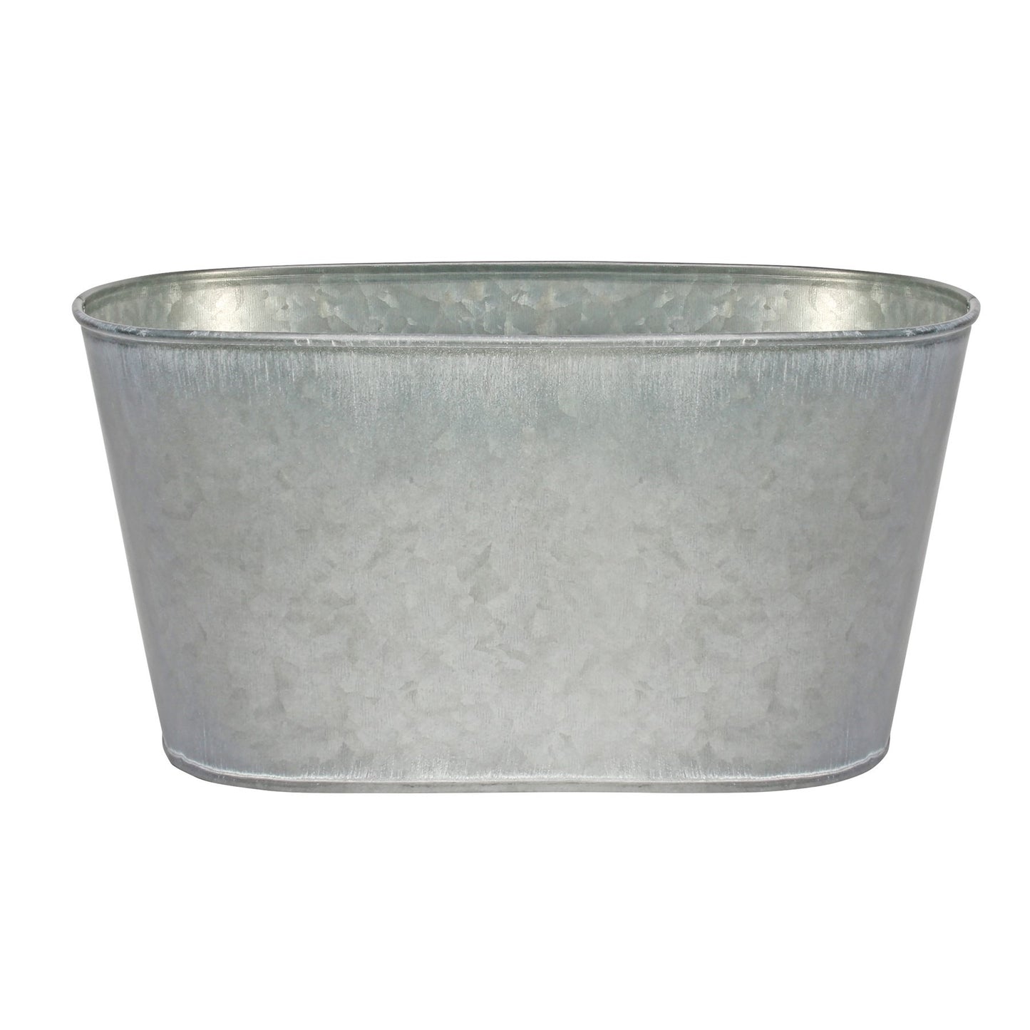 Antique Grey Zinc Oval Trough (23.5 x 13cm)