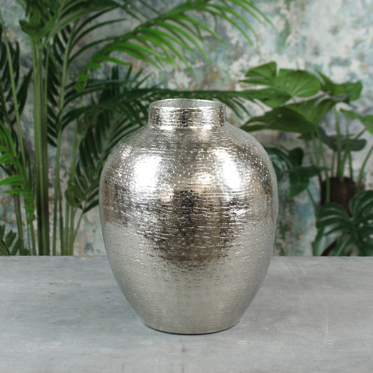 Silver Hampstead Flower Vase (26cm x 21cm)