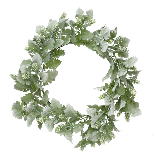 Dusty Miller   Hops Wreath (60cm)