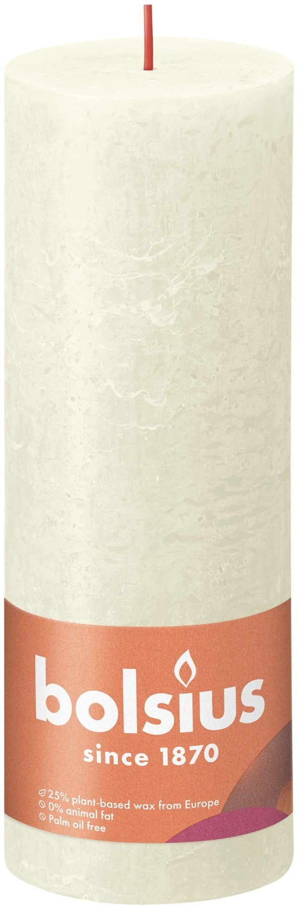 Soft   Pearl Bolsius Rustic Shine Pillar Candle (190 x 68mm)