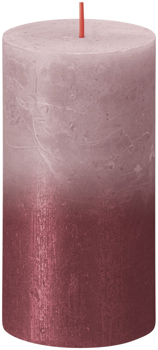 Rose Red Bolsius Rustic Metallic Candle (130 x 68mm)