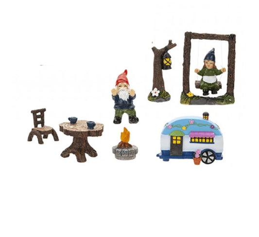 Secret Fairy Garden Gnome & Caravan Set