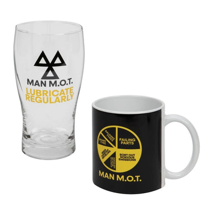 Mug & Beer Glass - Man M.O.T.