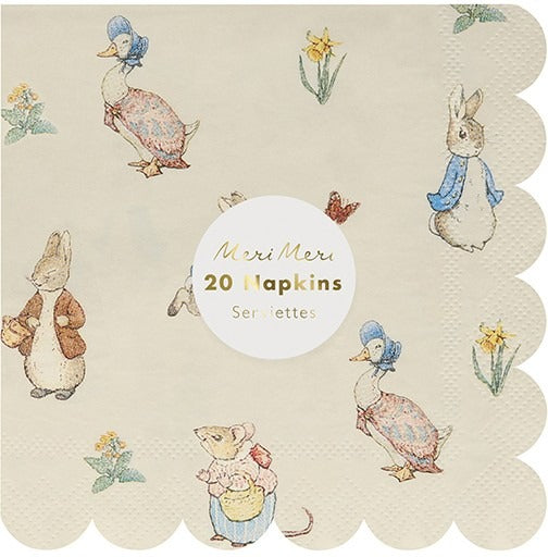 Peter Rabbit   Friends Small Napkins