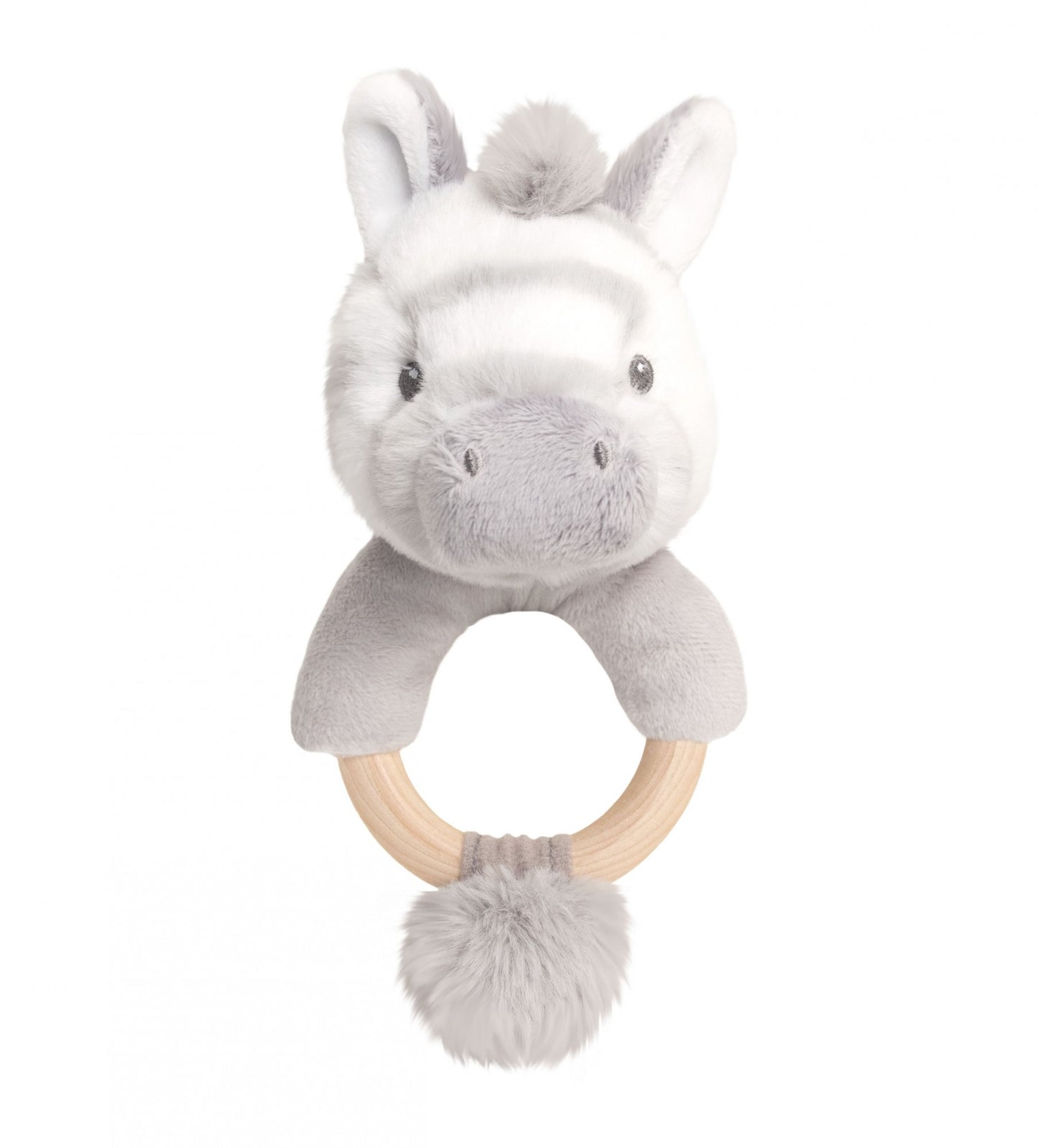 Keeleco Cuddle Zebra Ring Rattle (14cm)