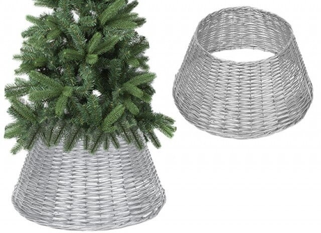 Silver Willow Christmas Tree Skirt (70cm x 28cm)