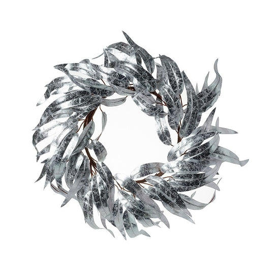 Silver Leaf Wreath