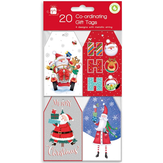 Santa   Friends Christmas Tags (Pack of 20)