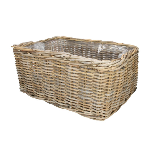 Natural Rectangular Trough Basket (55cm)