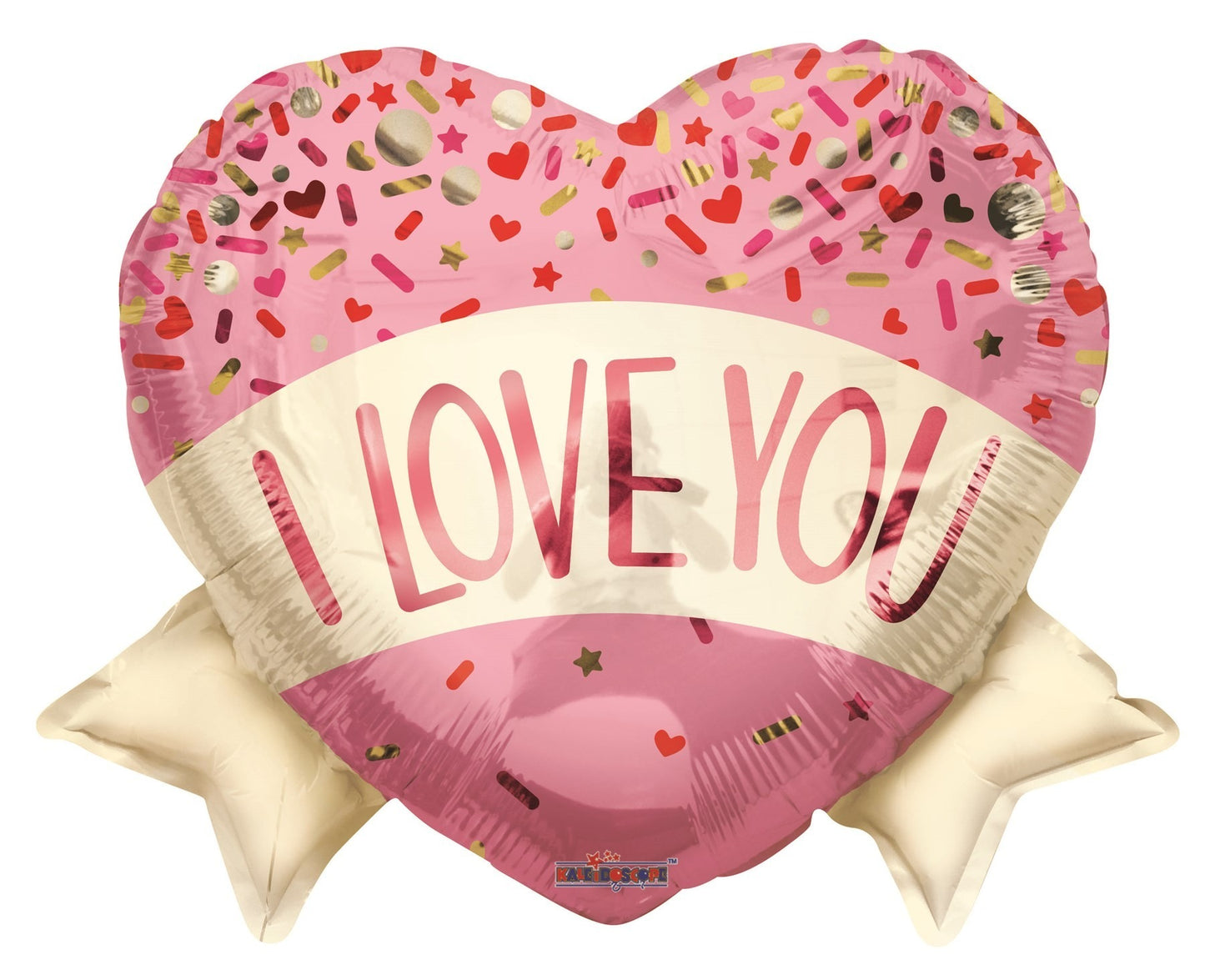 ECO Balloon - Heart Love You Banner & Sprinkles (18 Inch)