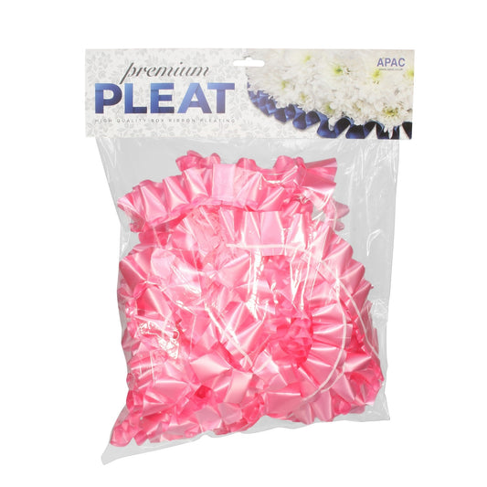 Premium Baby Pink Pleat Ribbon (50mm x 10m)