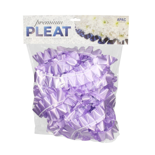 Premium Lavender Pleat Ribbon (50mm x 10m)